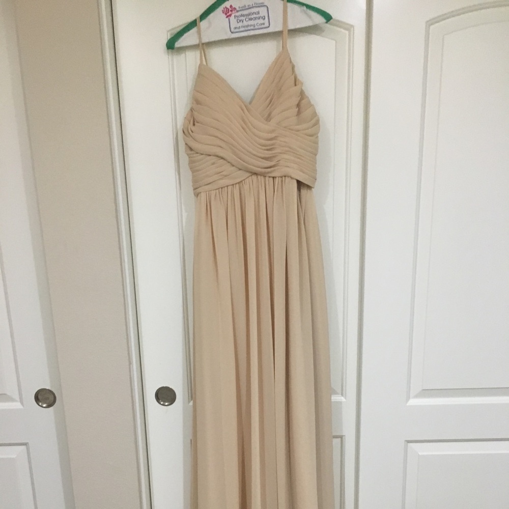Floor length chiffon dress